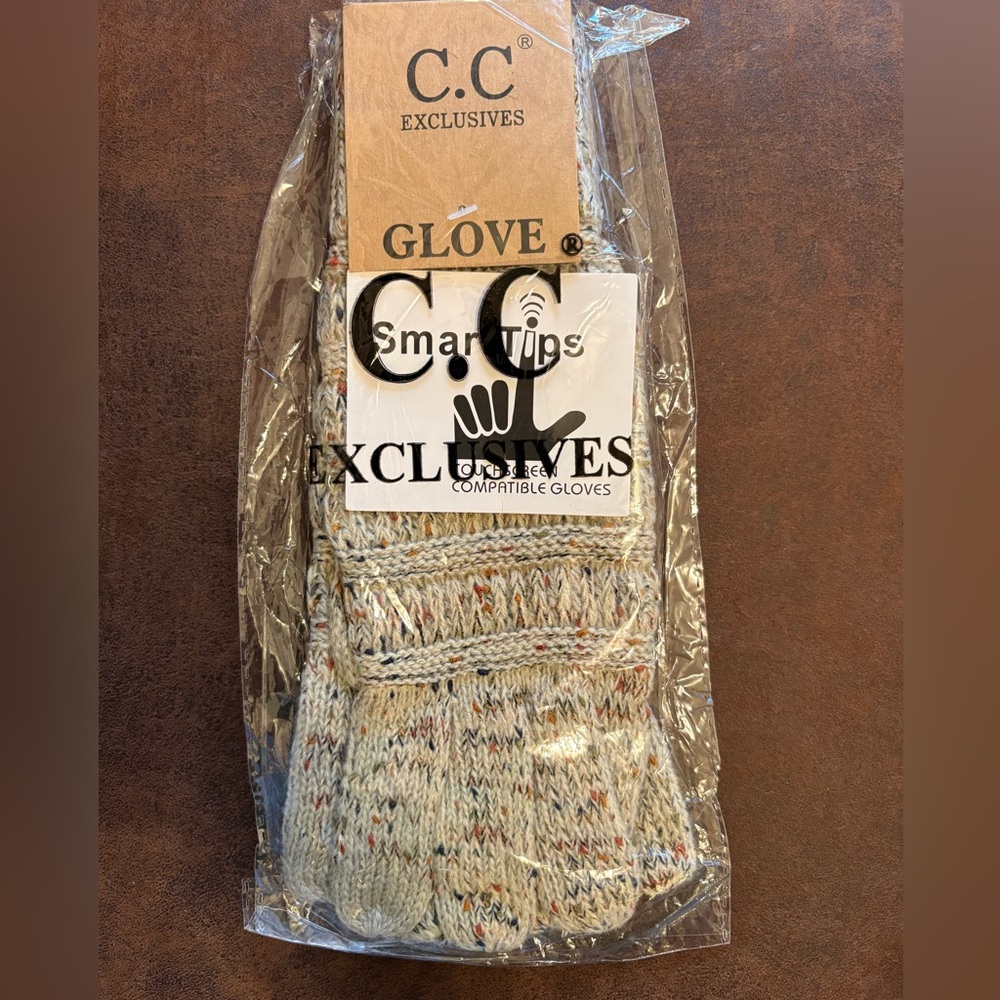 C.C Multicolor Knit Gloves